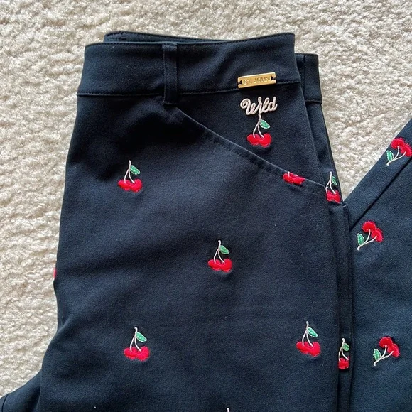 St.John Sport Wild Cherry Navy Pants - Picture 2 of 10